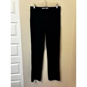 Betabrand Classic DPYP Dress Pant Yoga Pant Straight Navy Blue Women's Medium